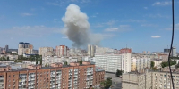 Место взрыва в Ростове видно издалека  | Источник: Сергей Деркачев / 161.RU - 76.Ru
