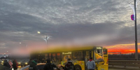 В сети появились кадры ДТП с автобусом на Октябрьском мосту в Ярославле - Ярославский регион