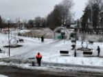 ​​Фонтаны в форме обручальных колец украсили обновленную по нацпроекту площадь в Любиме