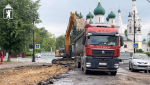 На улице Советской начались ремонтные работы