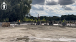 Продолжаются работы по созданию амфитеатра на Стрелке