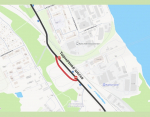 Тормозное шоссе во Фрунзенском районе частично перекрыли